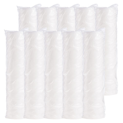 Dart Container Expanded Polystyrene Foam White HIPS Vented Lid for Foam Cups and Containers -- 1000 per case