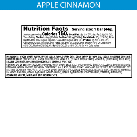 Nutrigrain Apple Cinnamon Cereal Bar, 1.55 Ounce -- 96 per case.