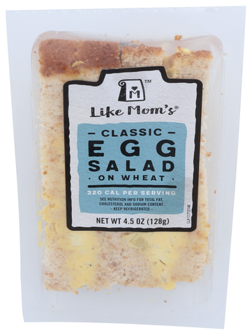 Sandwich Egg Salad On Wheat Bread Wedge 4.5 Oz 301041-012-1