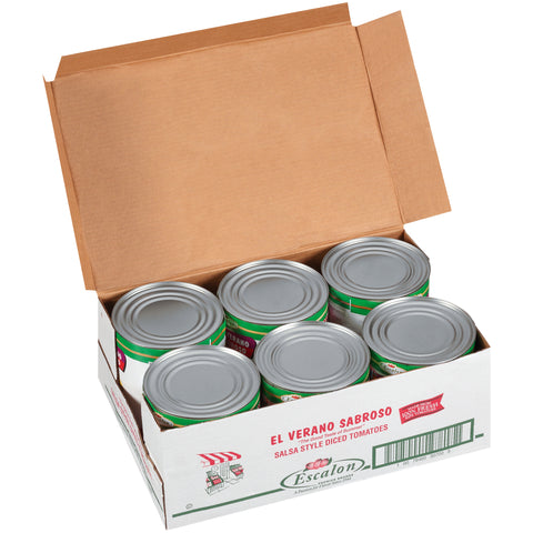 El Verano Sabroso Salsa Style Diced Tomatoes, 102 Ounce -- 6 per case.