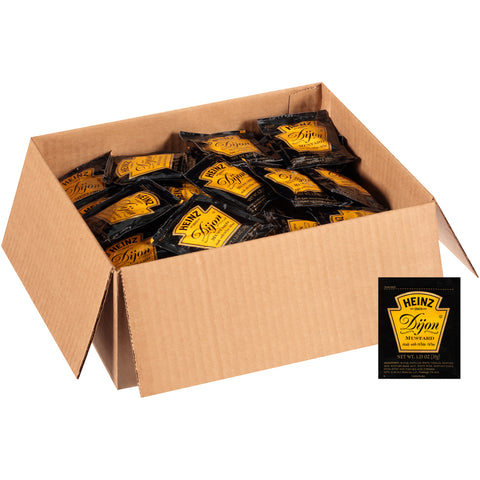 Mustard Dijon Single Serve Premium Black Sachet Pouch 534610