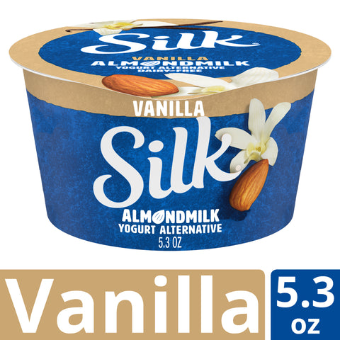 Silk Cultured Vanilla Almondmilk Yogurt Alternative, 5.3 Ounce -- 8 per case.