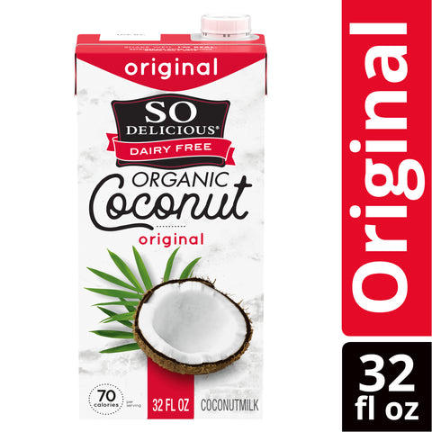 So Delicious Organic Original Coconut Milk Beverage, 32 Fluid Ounce -- 12 per case