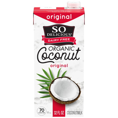 So Delicious Organic Original Coconut Milk Beverage, 32 Fluid Ounce -- 12 per case