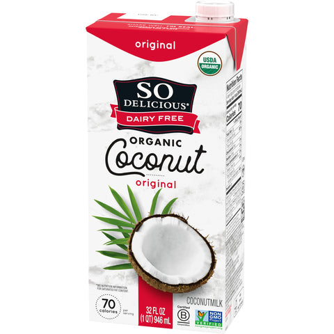 So Delicious Organic Original Coconut Milk Beverage, 32 Fluid Ounce -- 12 per case