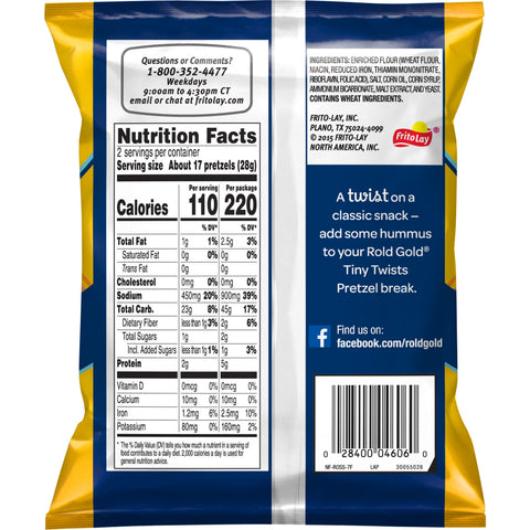 Rold Gold® PRETZEL LARGE SINGLE SERVE CLASSIC TINY TWISTS