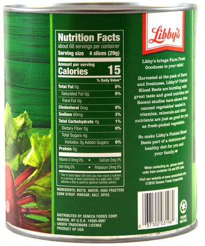 Libbys Pickled Sliced Smooth Beets, 105 Ounce -- 6 per case