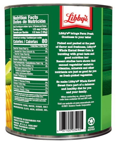 Corn Whole Kernel Low Sodium