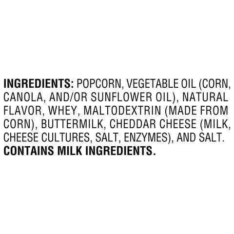 Popcorn White Cheddar Large Single Serve