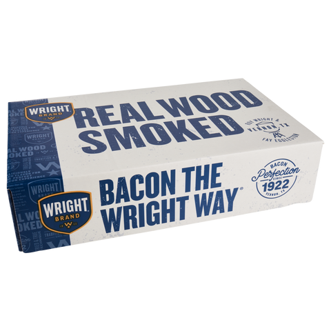 Tyson Wright Brand Natural Texas Smoked Bacon - 14-18 Slices per Pound, 30 Pound.