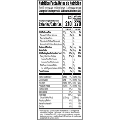 Kelloggs Bite Size Frosted Mini Wheats Cereal, 18 Ounce -- 16 per case.