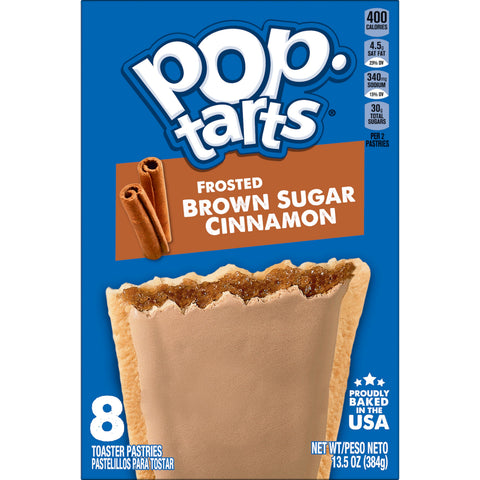 Kelloggs Pop-Tarts Frosted Brown Sugar Cinnamon Toaster Pastries, 13.5 Ounce -- 12 per case