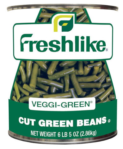 Freshlike Veggie Green Cut Beans - no. 10 can, 6 cans per case
