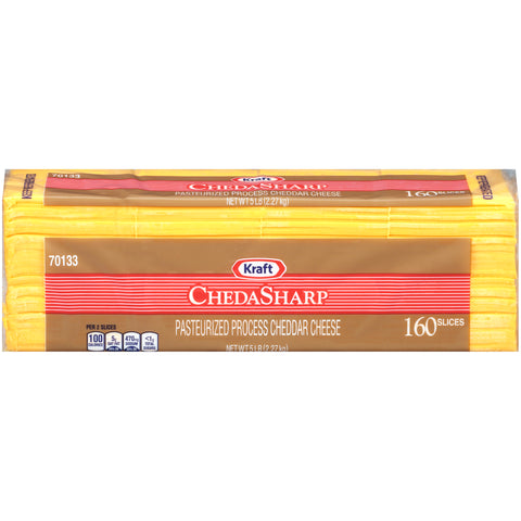 Kraft CHEESE CHEDASHARP PULLMAN SLICED 160 CT