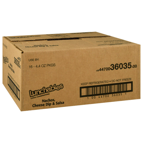 Kraft Oscar Mayer Lunchable Cheese Dip and Salsa Nacho, 4.4 Ounce -- 16 per case.
