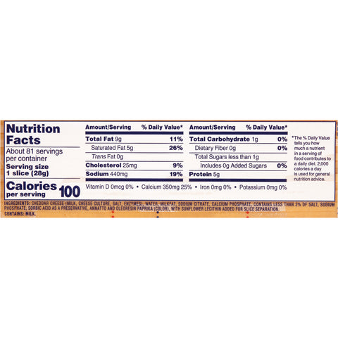 Kraft Regular American Sliced Cheese, 5 Pound -- 4 per case.