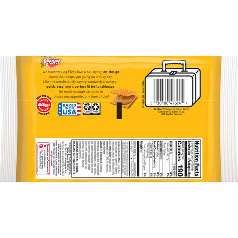 Keebler® CRACKER CHEESE & PEANUT BUTTER SANDWICH