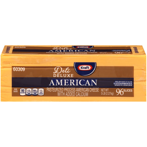 Kraft American Sliced Cheese, 5 Pound -- 4 per case