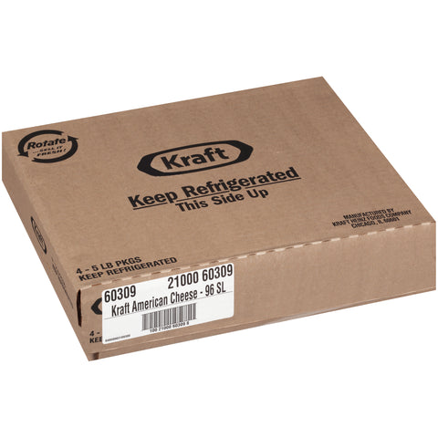 Kraft American Sliced Cheese, 5 Pound -- 4 per case