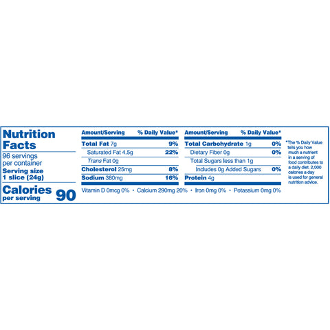 Kraft American Sliced Cheese, 5 Pound -- 4 per case