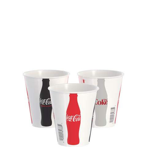 Cup Paper Cold Coca Cola 12 Oz