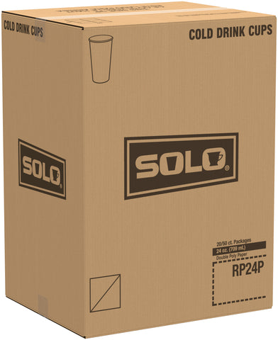 Cup Paper Cold Double Sided Poly 24 Oz