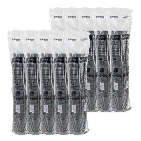 Solo Traveler Black Cappuccino Style Dome Lid with Sip Hole -- 1000 per case