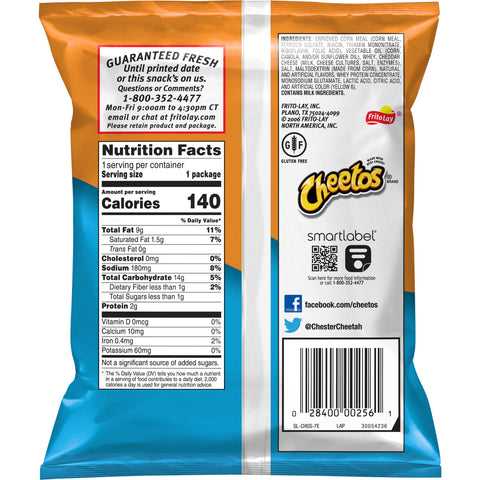 Snack Cheese Jumbo Puffs Single Serve