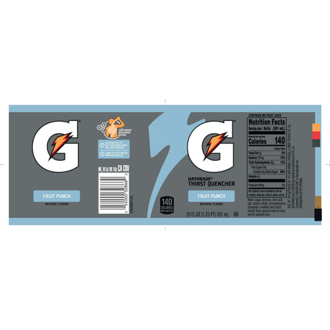 Gatorade DRINK GATORADE FRUIT PUNCH WIDEMOUTH PLASTIC BOTTLE
