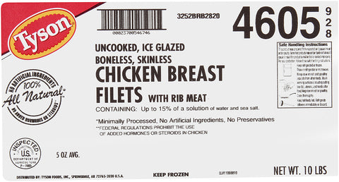 Tyson® CHICKEN BREAST 5OZ FROZEN I/F B/S