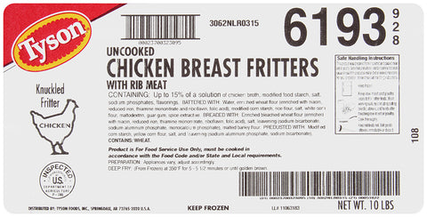 Chicken Breaded Fc Country Fried Knuckled Breast Fritter 6193-0928