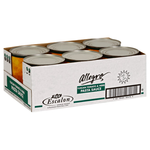 Allegro Tuscan Tomato and Herb Pasta Sauce, 105 Ounce -- 6 per case.