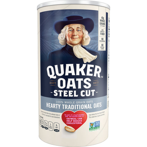 Quaker® OATMEAL STEEL CUT CANISTER