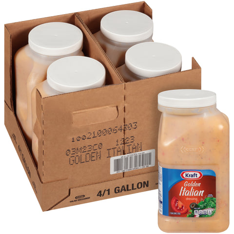 Kraft Golden Italian Dressing Jug, 1 gallon -- 4 per case