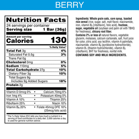 Granola Bar Rice Krispies® Chewy Berry