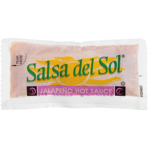 Salsa Del Sol ® SAUCE JALAPENO HOT SINGLE SERVE POUCH SDSL263/78000272