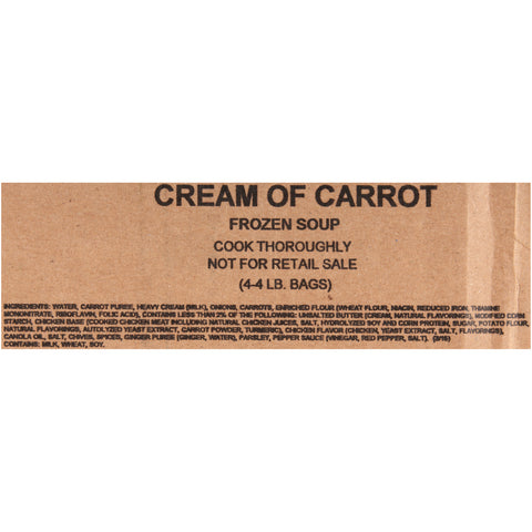 True Soups Old Fashioned Creamed Carrot Soup, 4 Pound -- 4 per case