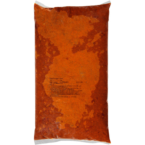 Chef Francisco Frozen Chuckwagon Chili with Beans - 8 lb. bag, 6 per case