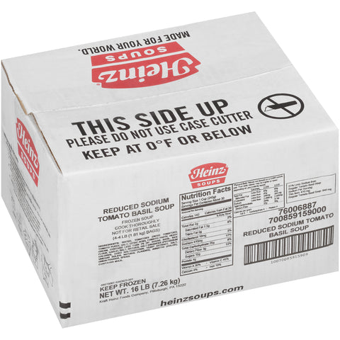 Heinz Reduced Sodium Tomato Basil Soup, 16 Pound Bag