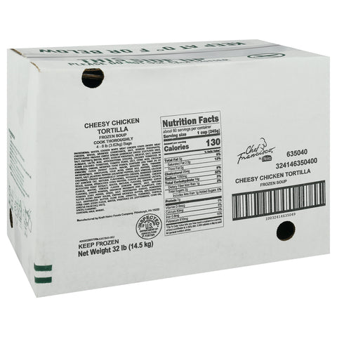 Chef Francisco Cheesy Chicken Tortilla Soup, 32 Pound