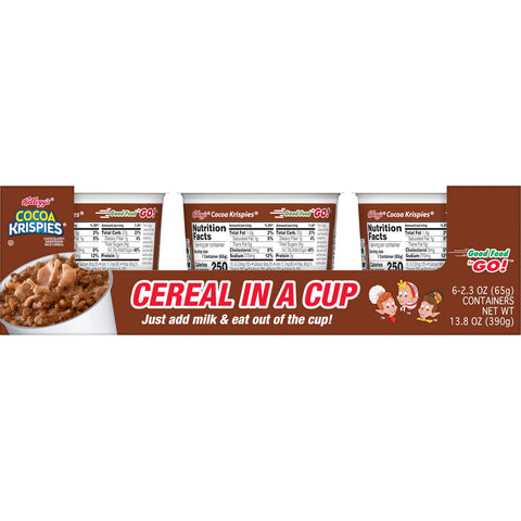 Kelloggs Cocoa Krispies Rice Cereals, 2.3 Ounce -- 60 per case.