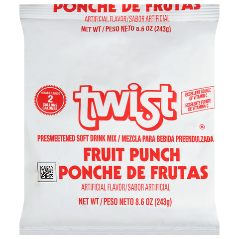 Drink Mix Fruit Punch Pre-sweetened-2 Gal