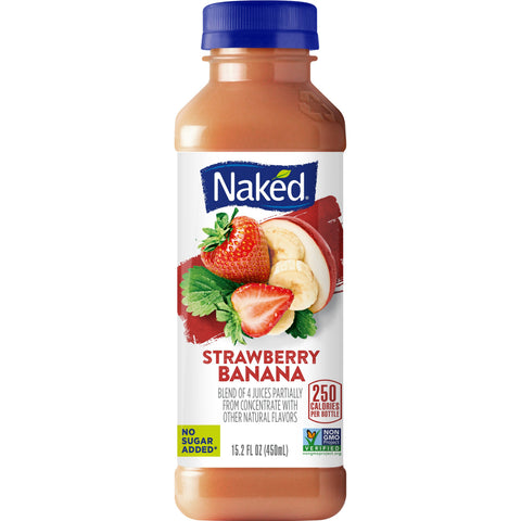 Naked Juice DRINK STRAWBERRY BANANA PLASTIC BOTTLE REFRIGERATED