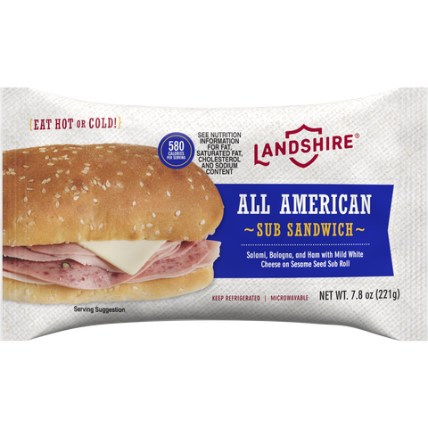 Landshire® SANDWICH ALL AMERICAN SUB IW 7.25 OZ 10000020011