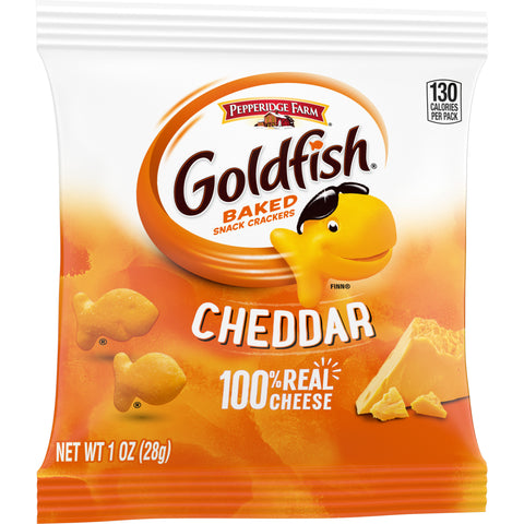 Pepperidge Farms Chddar Goldfish - 1 oz. single serve bag, 60 per case
