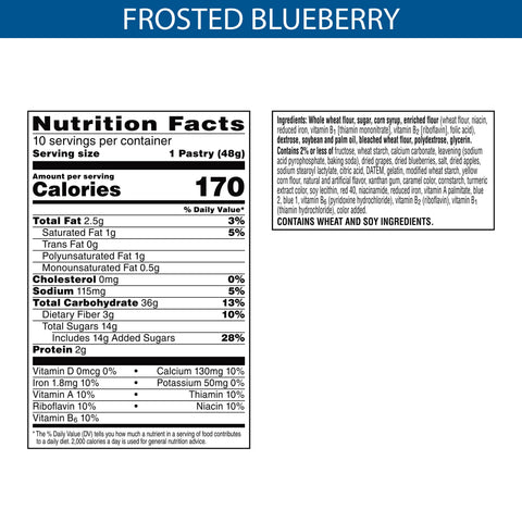 Pastry Pop-tarts® Made W/ Whole Grain Frosted Blueberry
