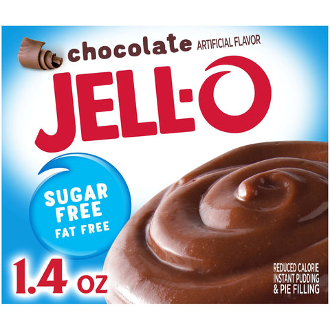 Jello Sugar/Fat Free Instant Chocolate Pudding, 1.4 Ounce -- 24 Case