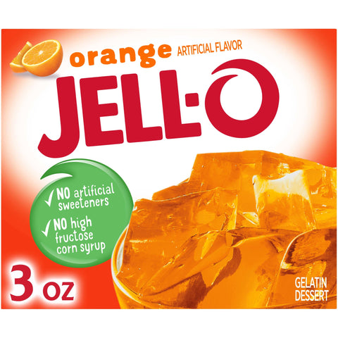 Jello Orange Gelatin, 3 Ounce -- 24 Case