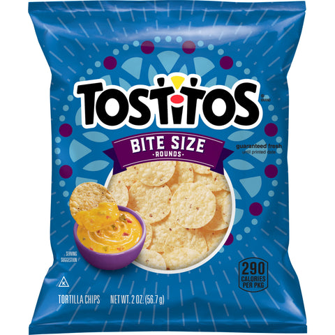 Tostitos Bite Size Tortilla Chips, 2 Ounce -- 64 per case.