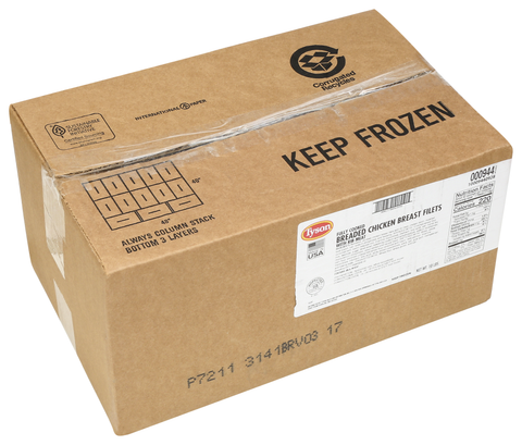 Tyson Chicken Breast, 4 Ounce -- 40 per case.